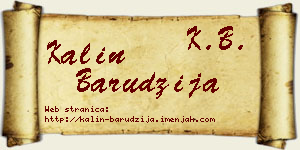 Kalin Barudžija vizit kartica